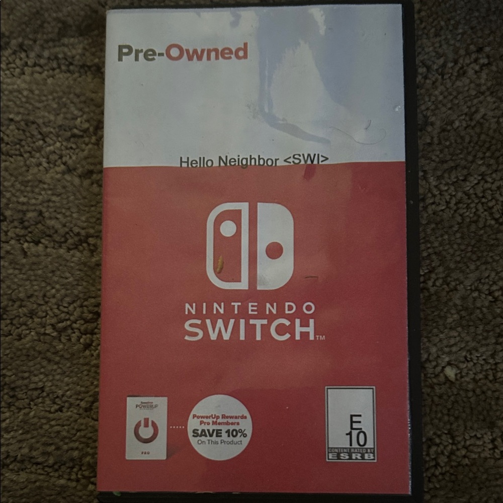 Nintendo Switch Game - Hello Neighbor in Red and White